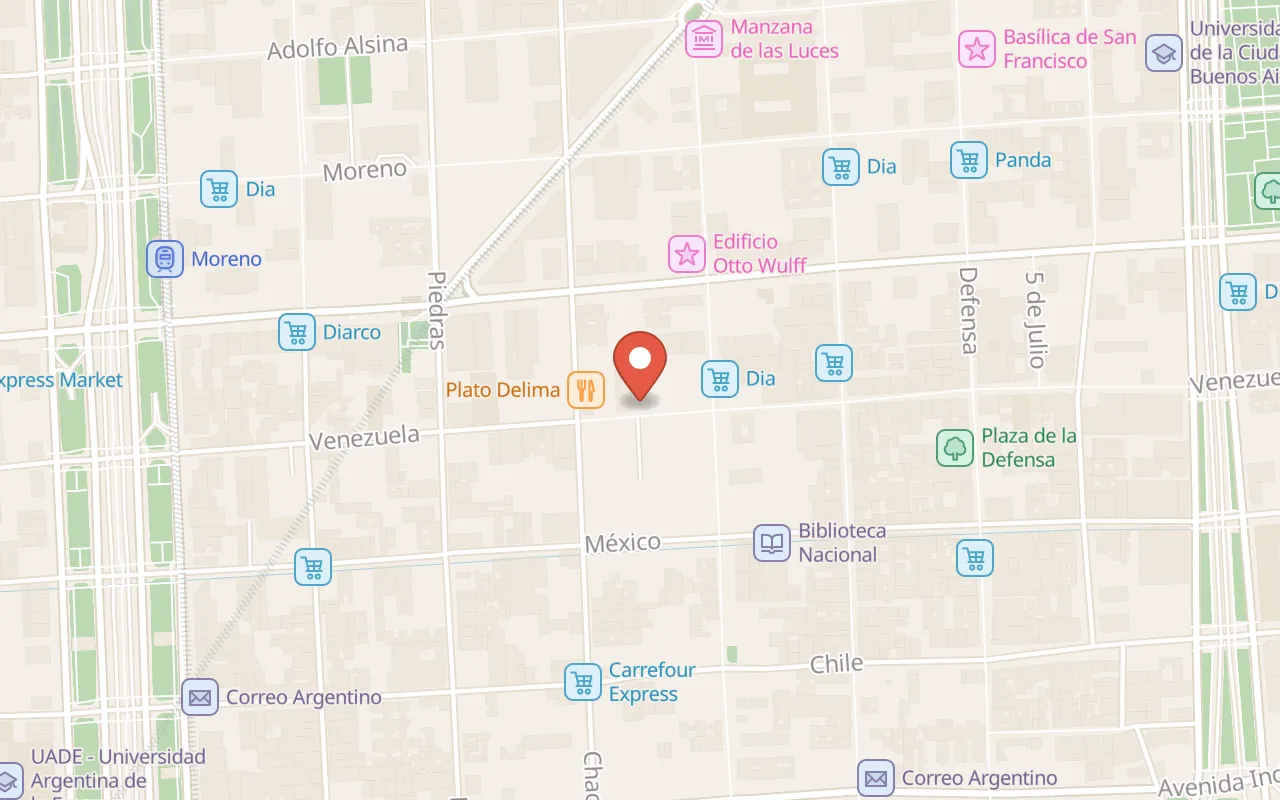 Viajero Hostel Buenos Aires map