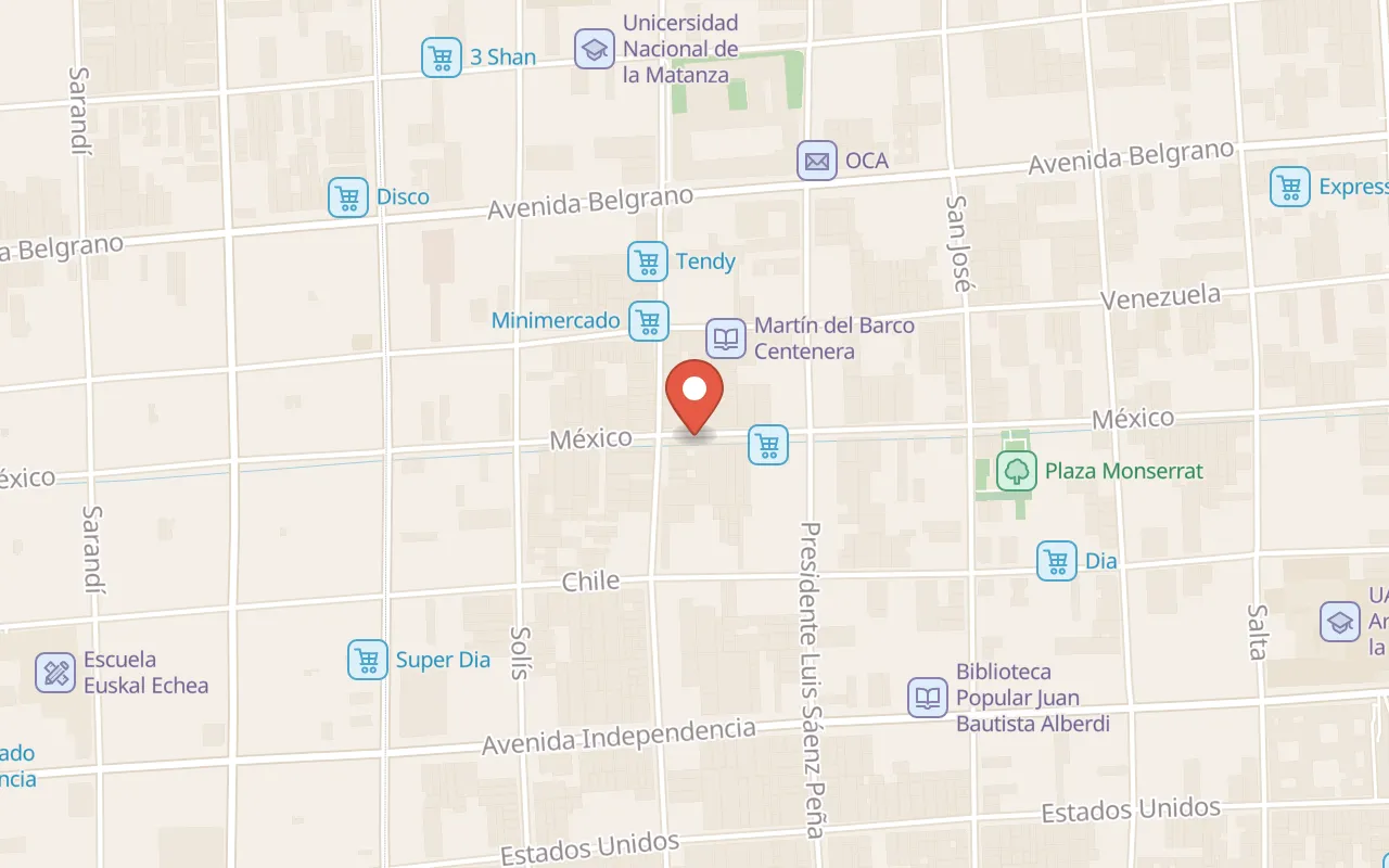 Hotel Metropolitano Supara map