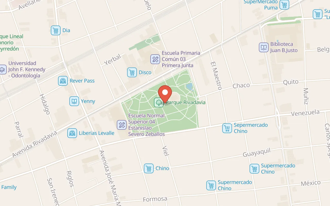 Parque Rivadavia map