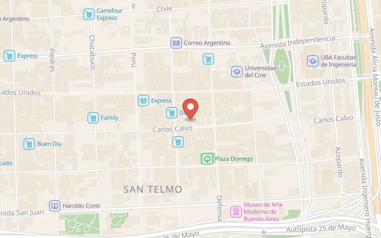 La Choripanería map