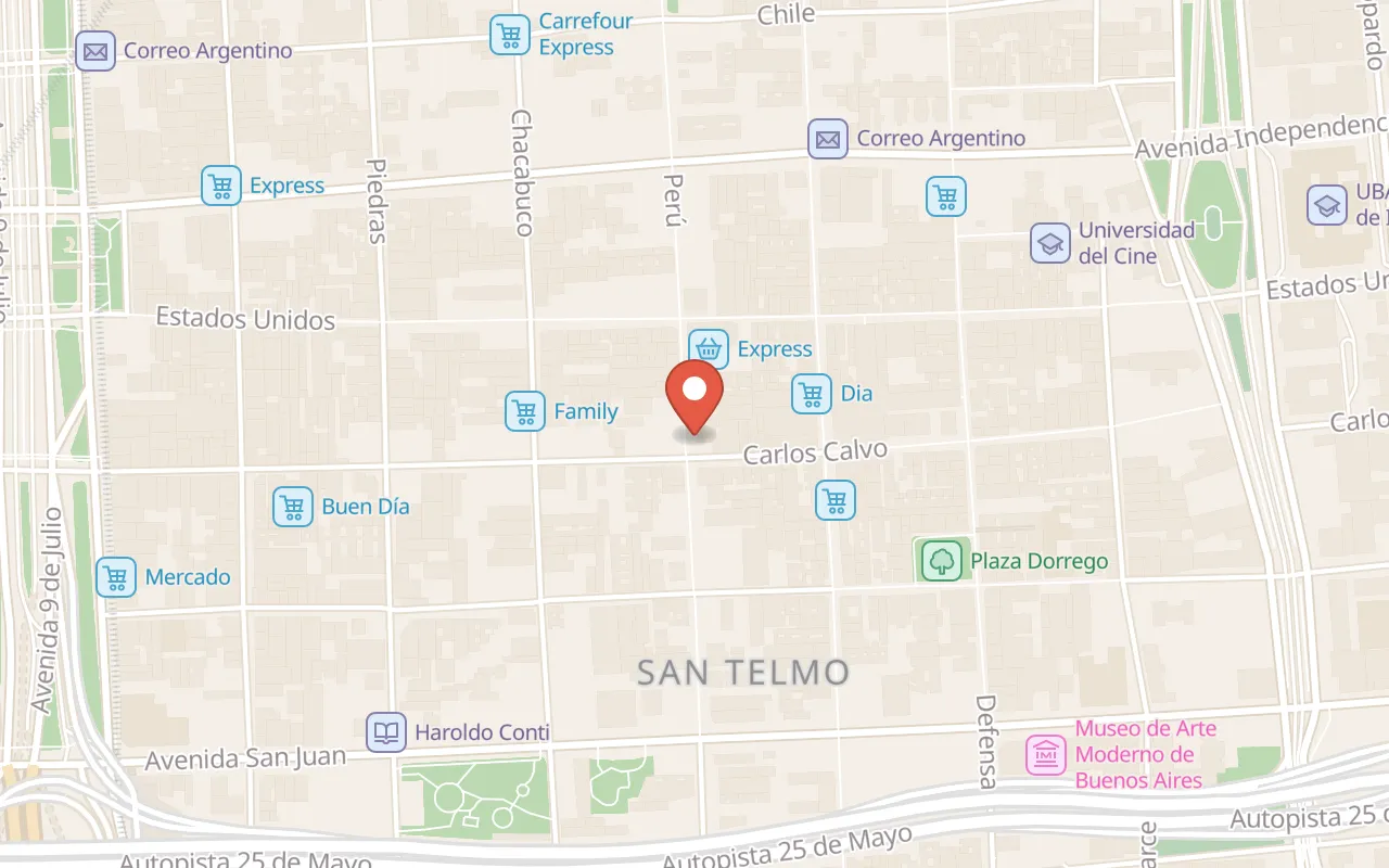 Urban Biking Buenos Aires map