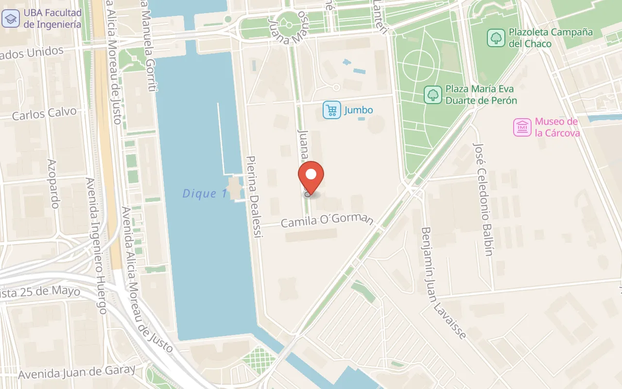 Osten Madero map
