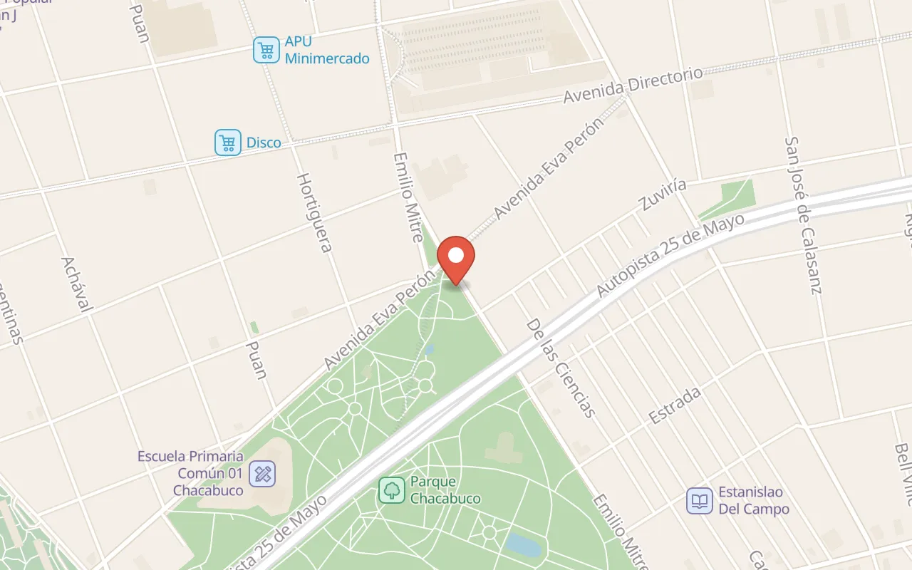 Parque Chacabuco map