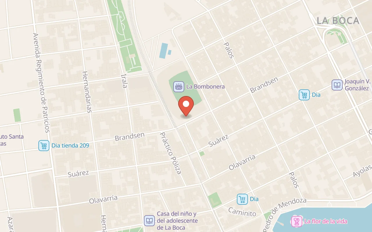 Estadio Alberto J Armando La Bombonera map