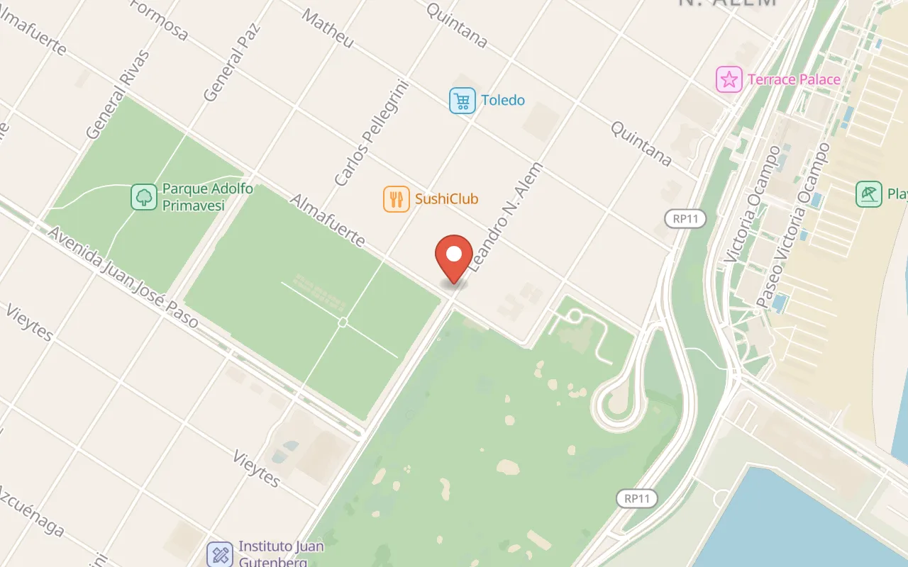 Los Toldos Viejos map