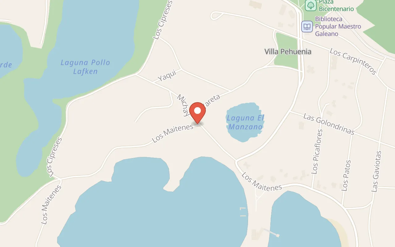 Cabañas Puerto Malén Club de Montaña map