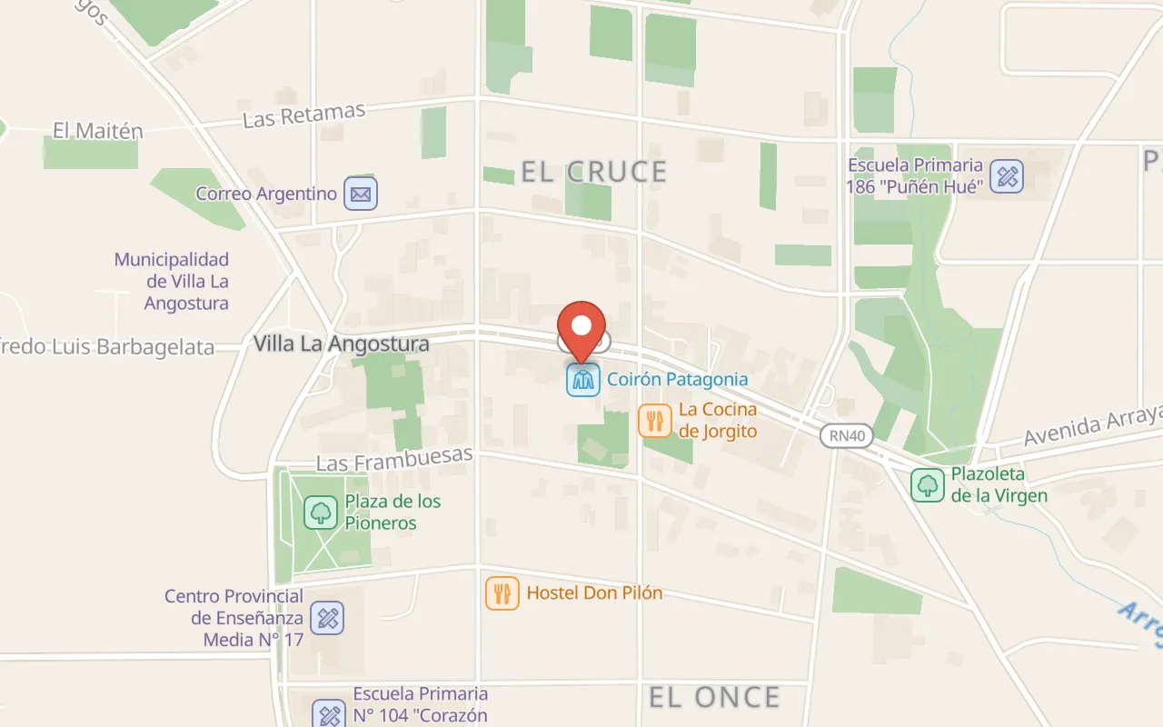 Chocolates Benroth map