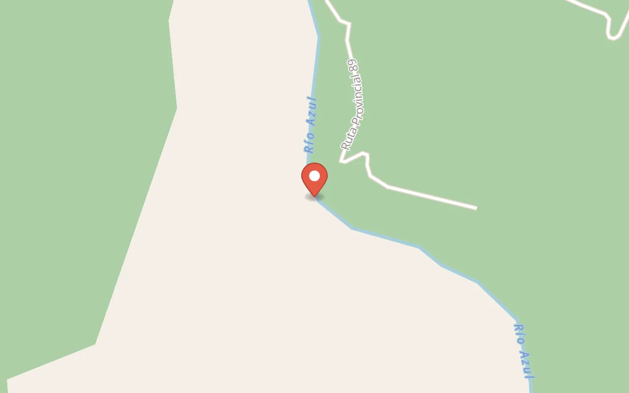 Valle del Río Azul map