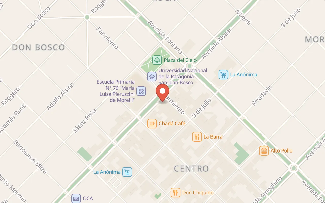 Secretaría de Turismo de Esquel map