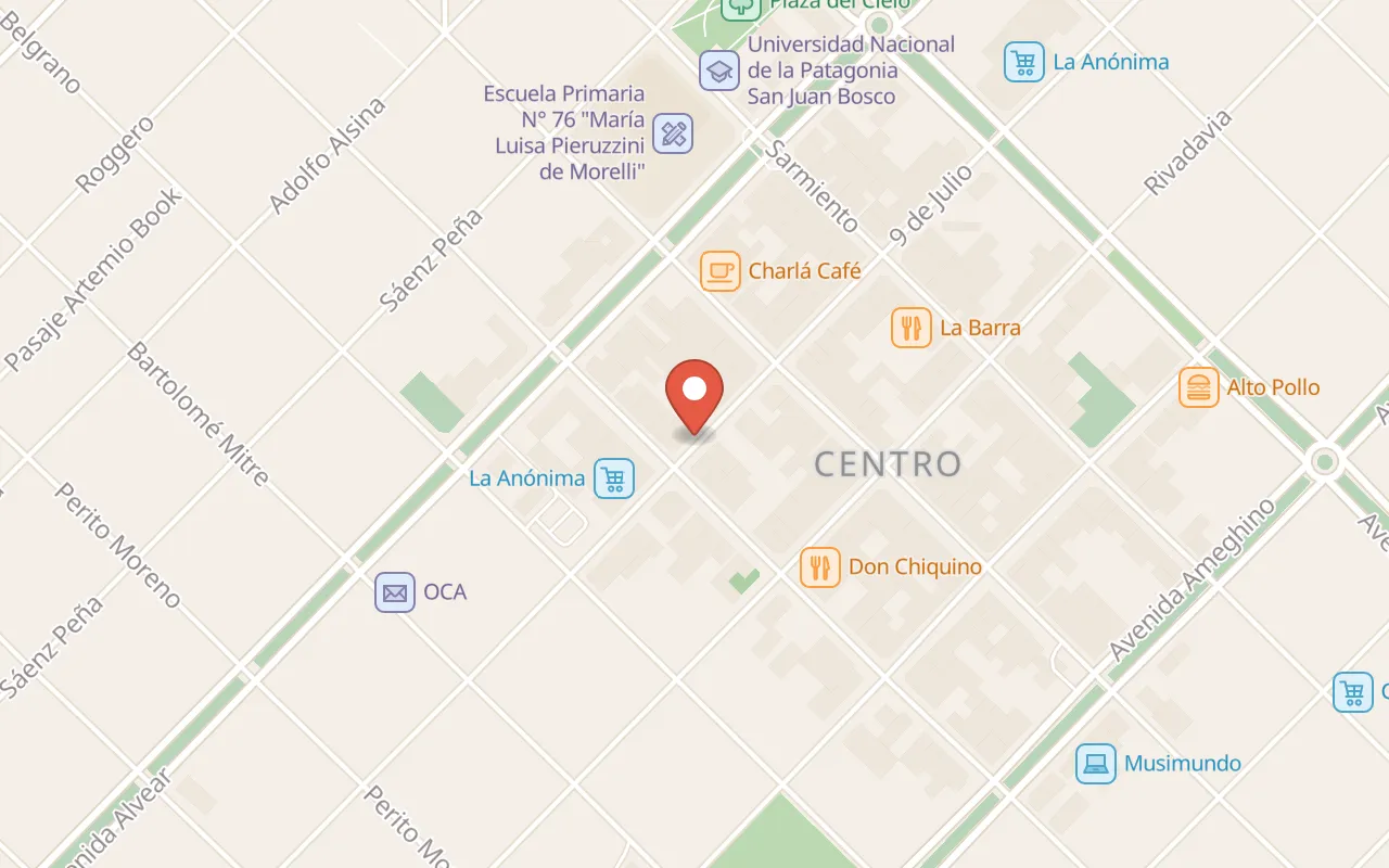 Patagonia Verde map