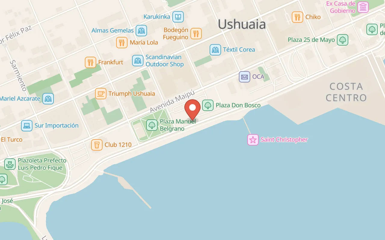 Barco Saint Christopher map